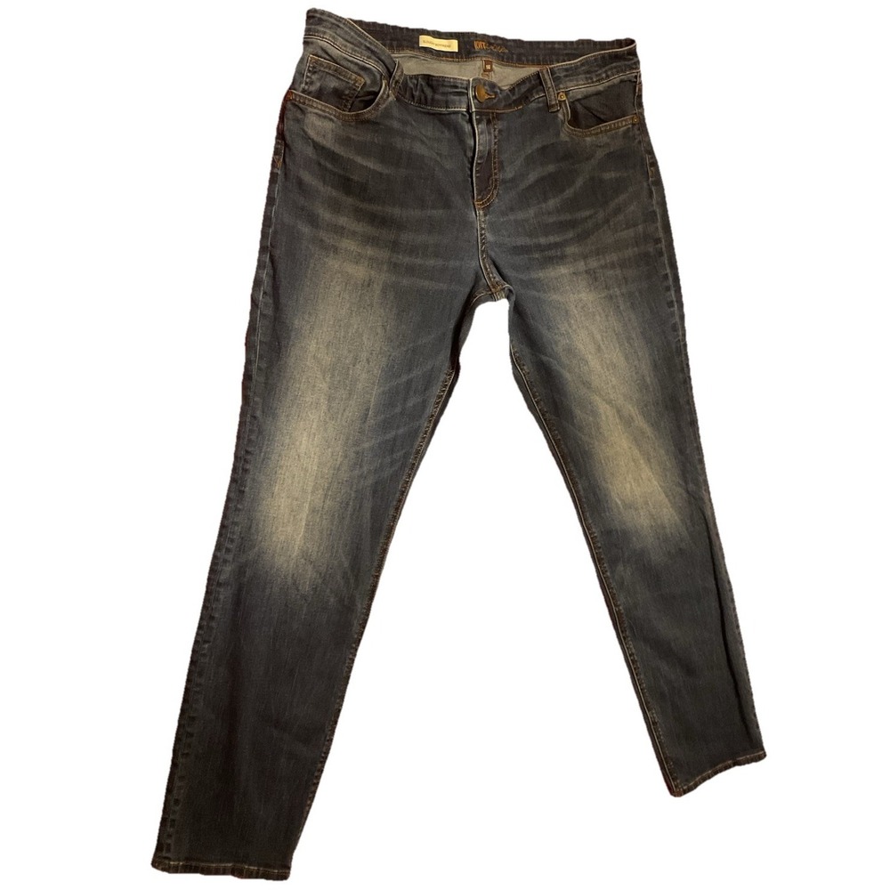 Kut From The Kloth  Med/Dark Wash Straight Leg Denim Jeans 16 Slouchy Boyfriend